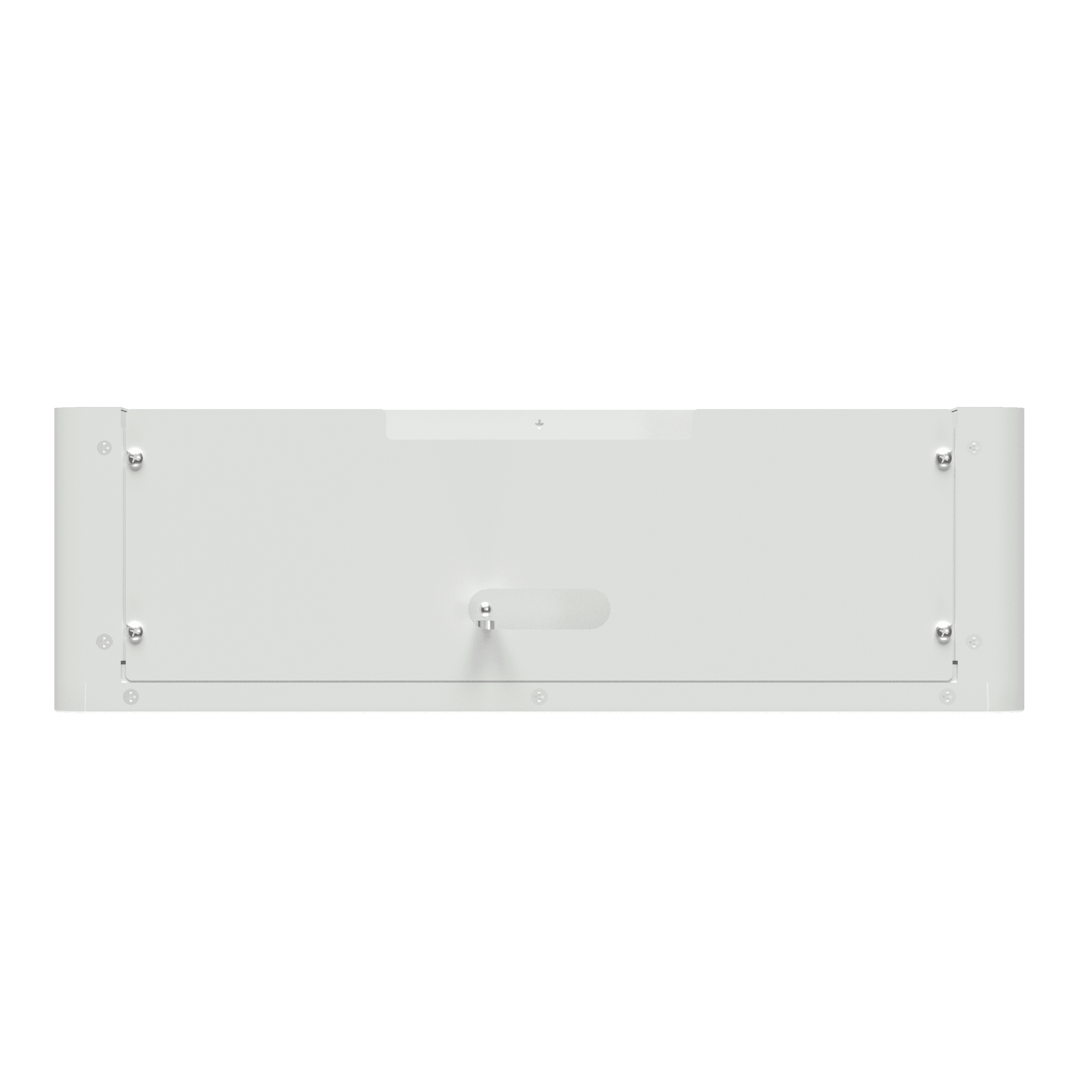 Nimbess LV 48V · 5.12 kWh — Rear view — wall-mount bracket.
