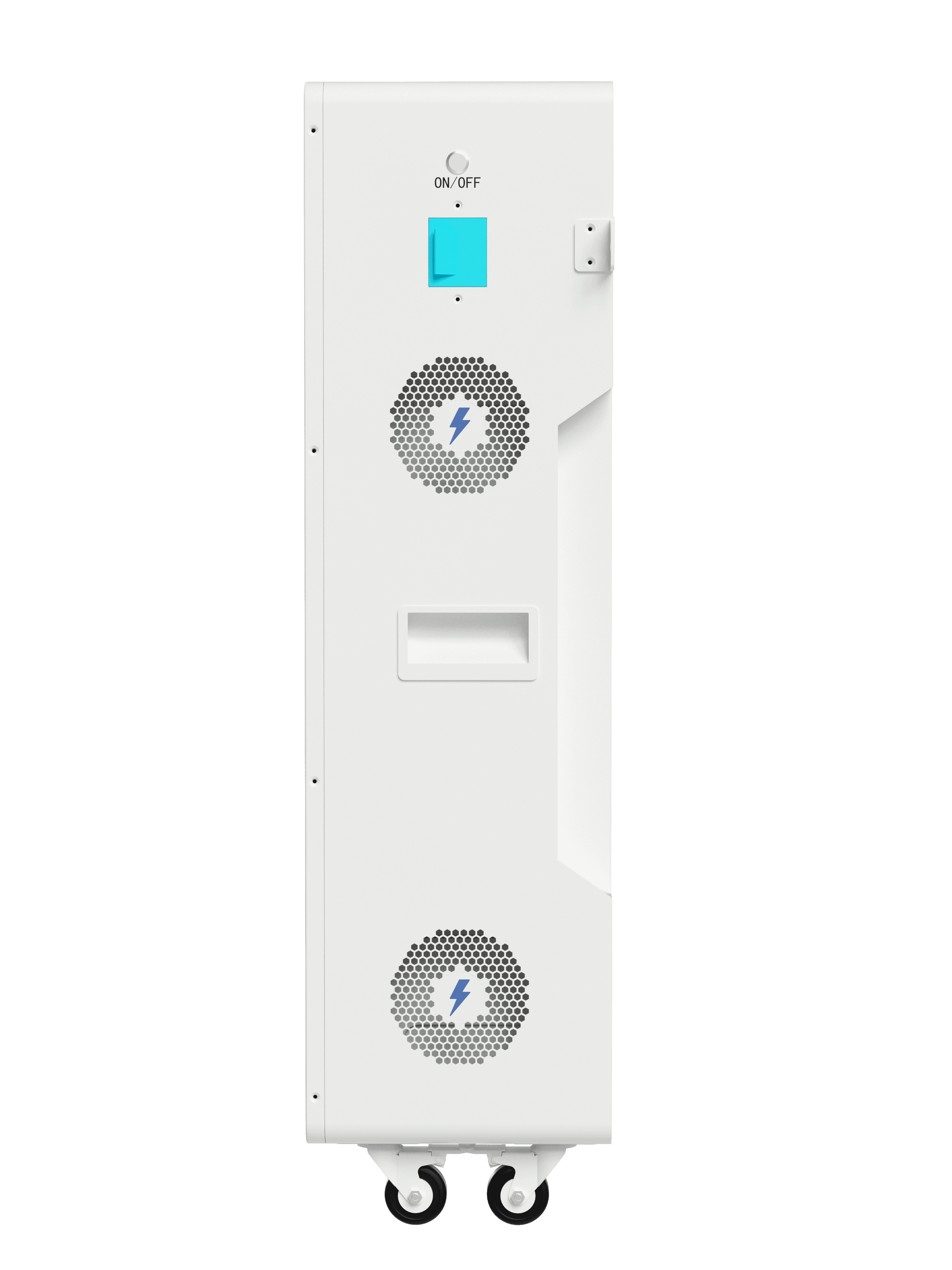 Nimbess LV 48V · 14.33 kWh — Rear view — bracket assembly.